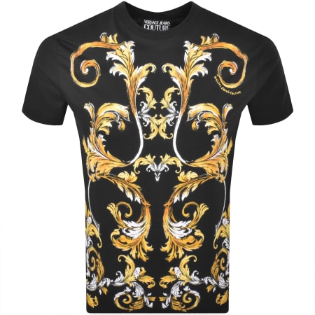 Versace Jeans Couture All Over Print T Shirt Black
